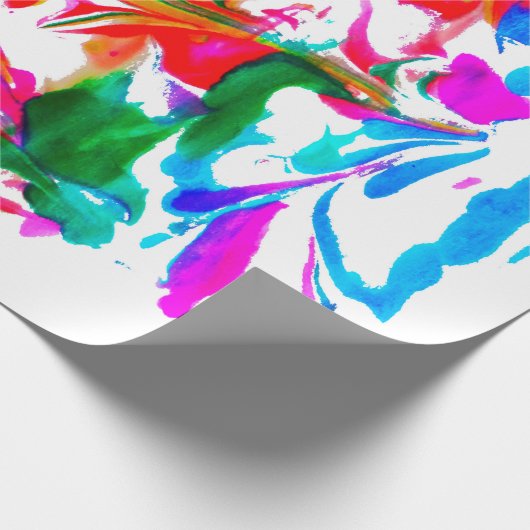 Farbexplosion Geschenkpapier (Ecke)
