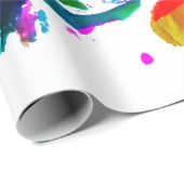 Farbexplosion Geschenkpapier (Rolleneckpunkt)