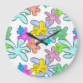Farbexplosion Große Wanduhr (Vorderseite)