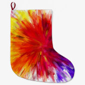 Farbexplosion Großer Weihnachtsstrumpf (Vorderseite)