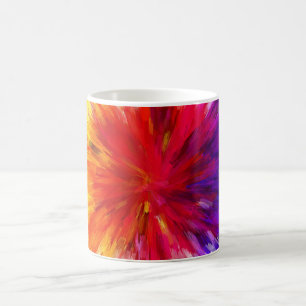 Farbexplosion Kaffeetasse
