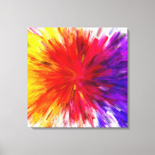 Farbexplosion Leinwanddruck