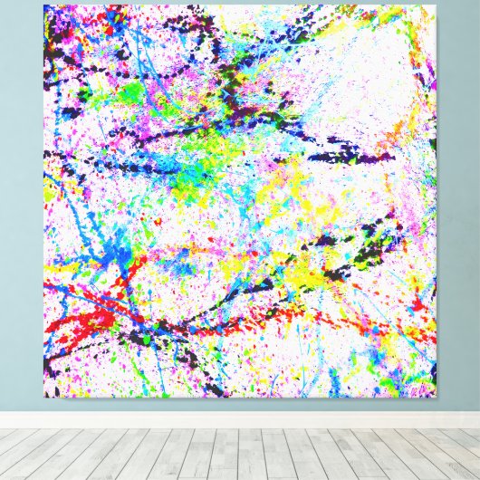 Farbexplosion Leinwanddruck (Insitu (Holzboden))