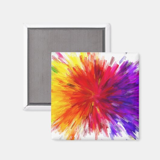 Farbexplosion Magnet (Vorderseite/Rückseite)