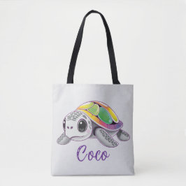 Farbexplosion Meeresschildkröte Tasche