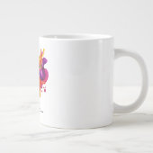 Farbexplosion mit Spritzern Jumbo-Tasse (Rechts)