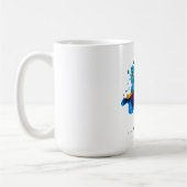 Farbexplosion mit Spritzern Kaffeetasse (Links)