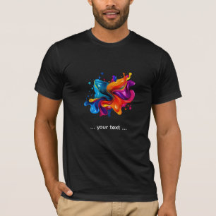 Farbexplosion mit Spritzern T-Shirt
