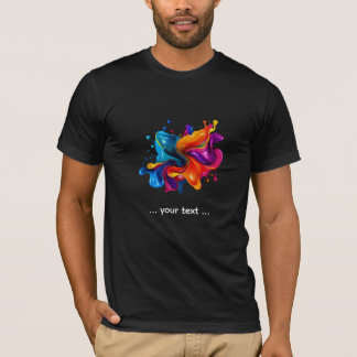 Farbexplosion mit Spritzern T-Shirt