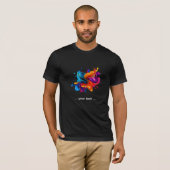 Farbexplosion mit Spritzern T-Shirt (Vorne ganz)