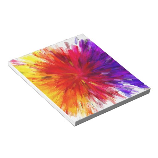 Farbexplosion Notizblock (angewinkelt)