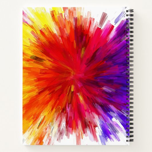 Farbexplosion Notizblock (Rückseite)