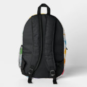 Farbexplosion Pop Bedruckter Rucksack (Rückseite)