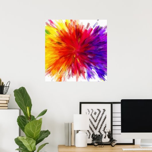 Farbexplosion Poster (Heimbüro)