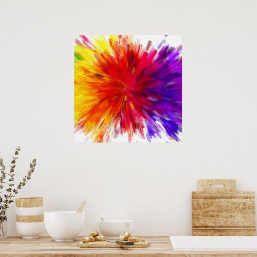 Farbexplosion Poster (Küche)