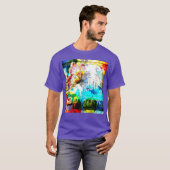 Farbexplosion Retro Schmetterling Collage T-Shirt (Vorne ganz)