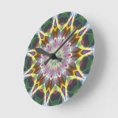 Farbexplosion Runde Wanduhr (Winkel)