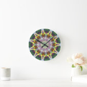 Farbexplosion Runde Wanduhr (Zuhause)
