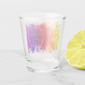 Farbexplosion Schnapsglas (Rückseite)