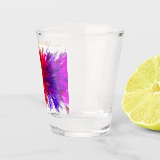 Farbexplosion Schnapsglas (Rechts)