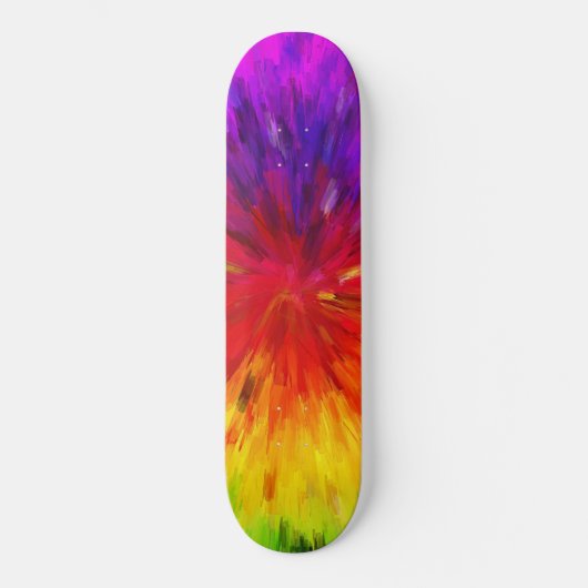 Farbexplosion Skateboard (Vorderseite)