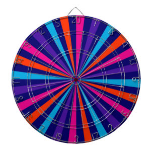 Farbexplosion Sonnenrad-Design Dartscheibe