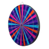 Farbexplosion Sonnenrad-Design Dartscheibe (Vorderseite rechts)