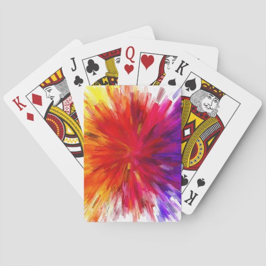 Farbexplosion Spielkarten (Rückseite)
