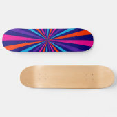 Farbexplosion Spinnrad-Design Skateboard (Horizontal)