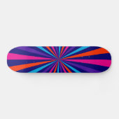 Farbexplosion Spinnrad-Design Skateboard (Horizontal)