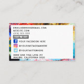 Farbexplosion Visitenkarte (Rückseite)