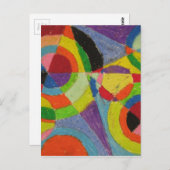 Farbexplosion von Robert Delaunay Postkarte (Vorne/Hinten)