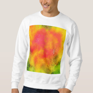 Farbexplosion Wasserfarbe Spritzer Sweatshirt