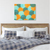 Farbexplosion Wrapped Canvas (Palette 3) Leinwanddruck (Insitu (Schlafzimmer))