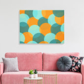 Farbexplosion Wrapped Canvas (Palette 3) Leinwanddruck (Insitu (Wohnzimmer))