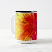 Farbexplosion Zweifarbige Tasse (Vorderseite Links)