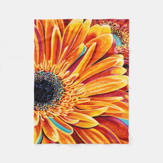 Farbexplosionen II Fleecedecke (Vorderseite)