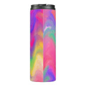 Farbexplosions-Monogramm Thermosbecher (Rückseite)