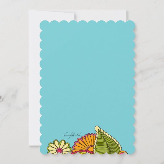 Farbextravaganz-Einladung Einladung (Rückseite)