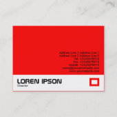 Farbfabrik - Rot (FF0000) Visitenkarte (Rückseite)