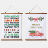 FARBFÄHIGE CHRISTMAS WANDTEPPICH MIT HOLZRAHMEN (Doppelt)