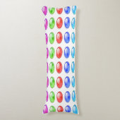 FARBFÄHIGE KREISPATTER SEITENSCHLÄFERKISSEN (Vorderseite Vertikal)