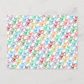 Farbfahrräder Postkarte (Vorderseite)