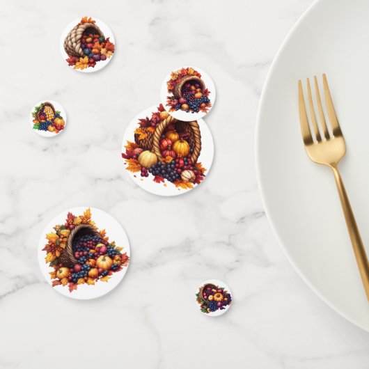 FARBFALL ERNTEDANK CORNUCOPIA-REGELUNG KONFETTI (Gruppe)