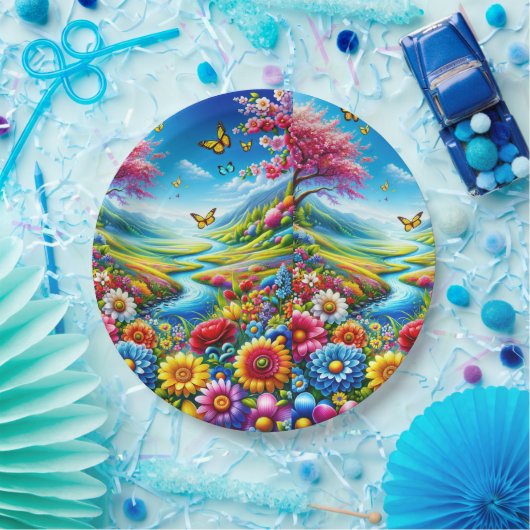 FARBFALL MANDALA PAPPTELLER (Party)