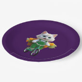 FARBFALL MANDALA PAPPTELLER (Schrägansicht)