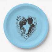 FARBFALL MANDALA PAPPTELLER (Vorderseite)