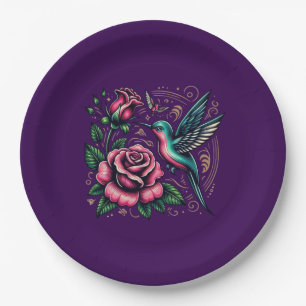 FARBFALL MANDALA PAPPTELLER