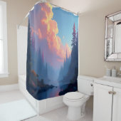 Farbfallhain Duschvorhang (Beispiel)