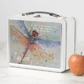 FARBFÄLTIGE DAZZLING DRAGONFLY METALL BROTDOSE (Beispiel)